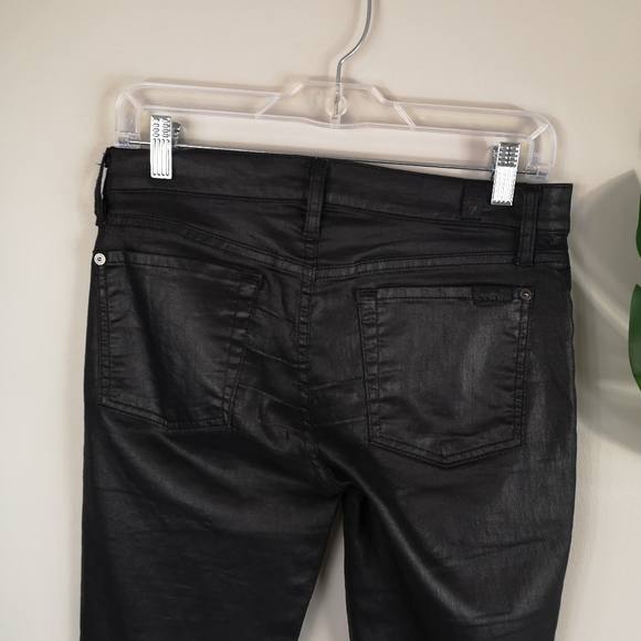 7FAM faux leather coated skinny jeggings - Picture 2 of 11